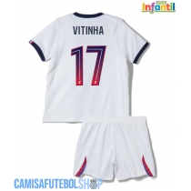 Camisa de time de futebol Paris Saint-Germain Vitinha #17 Replicas 2º Equipamento Infantil 2026-27 Manga Curta (+ Calças curtas)